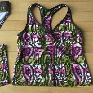 Athleta 3 piece Tankini set, Medium